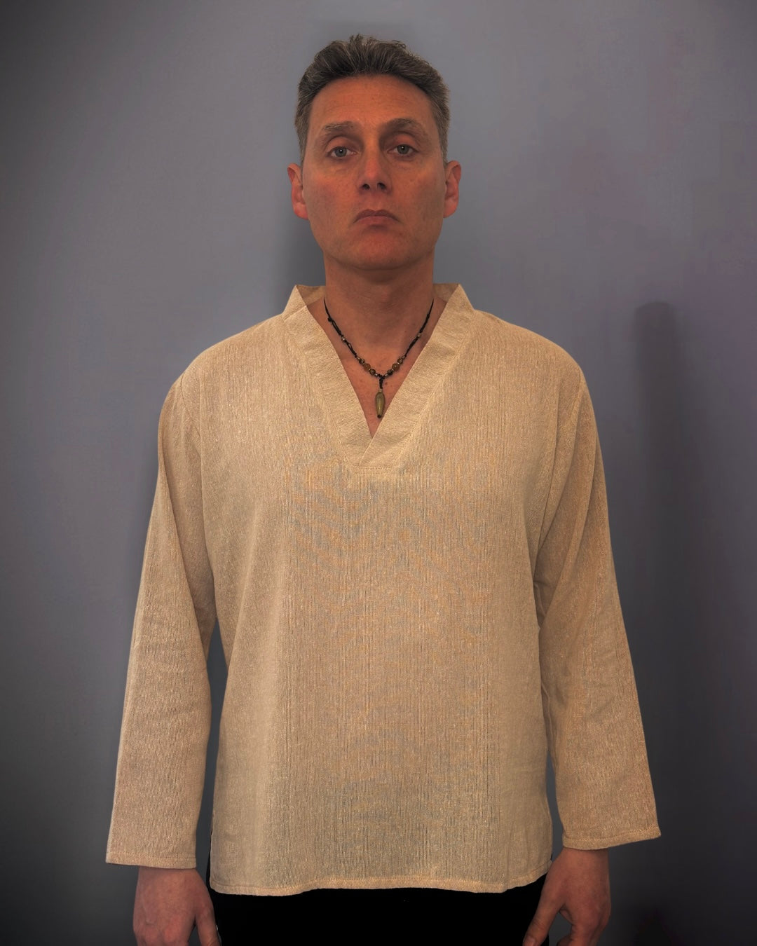 Camicia senza bottoni in 100% cotone- Sole d’oriente