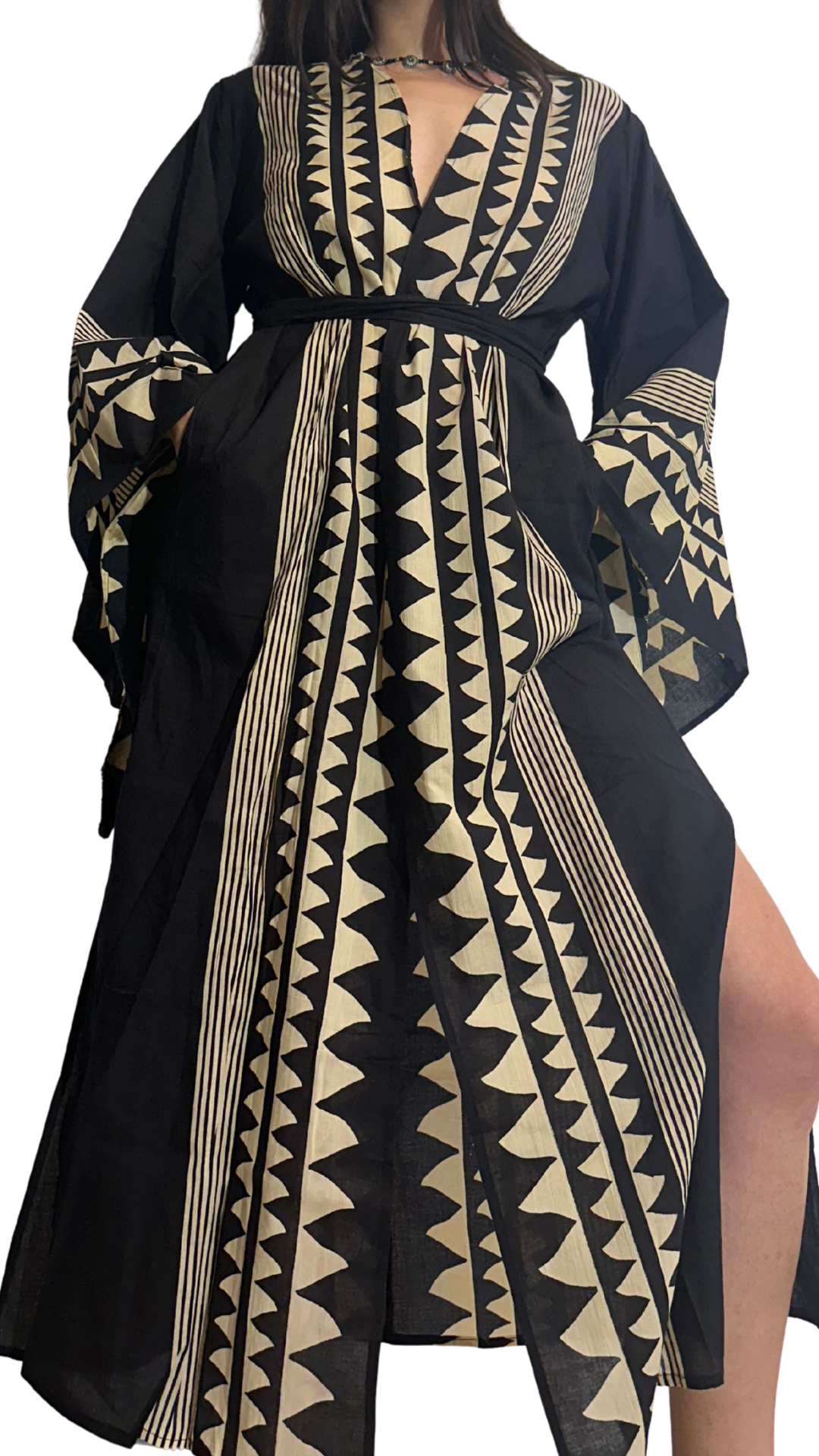 Kimono lungo in cotone