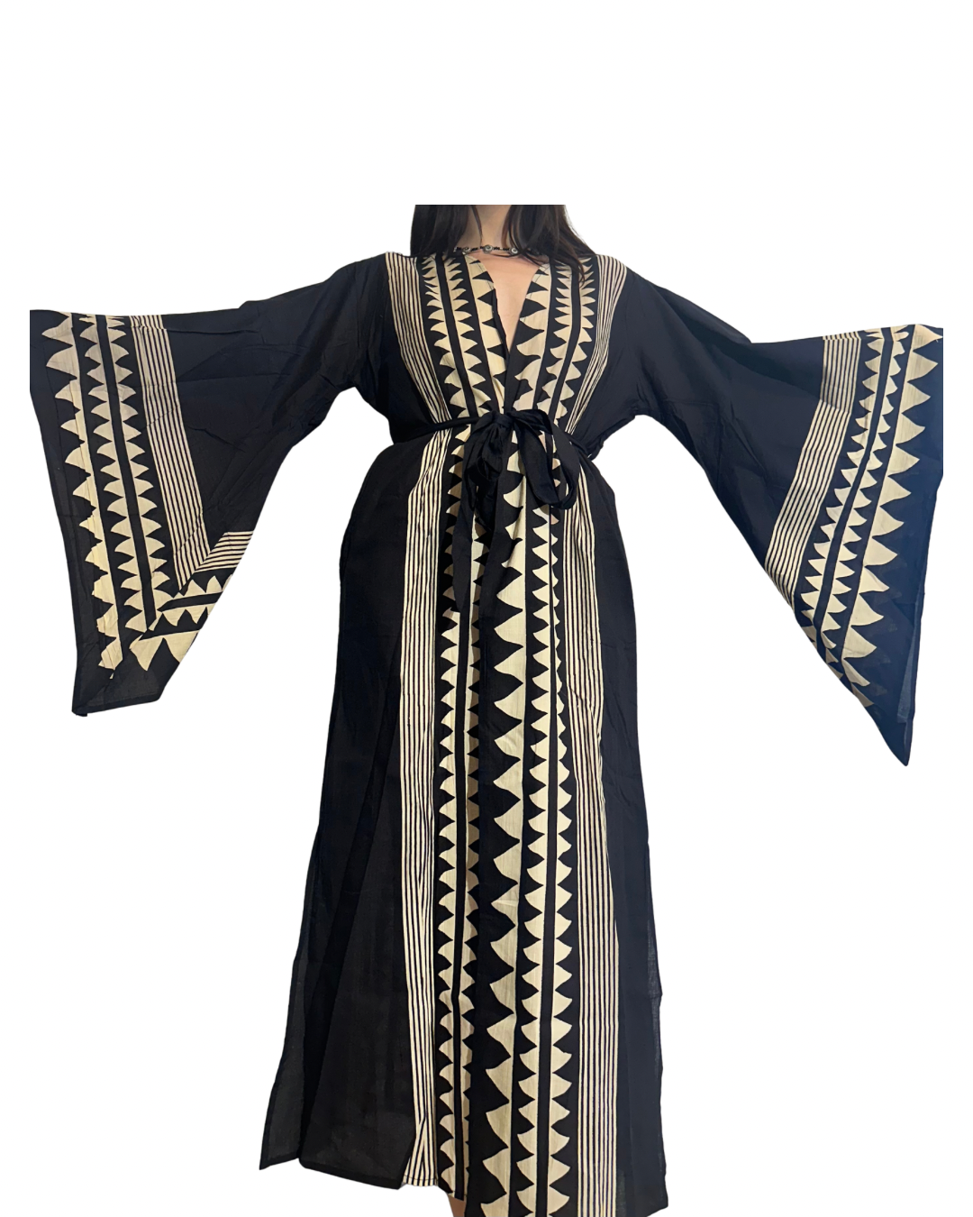 Kimono lungo in cotone