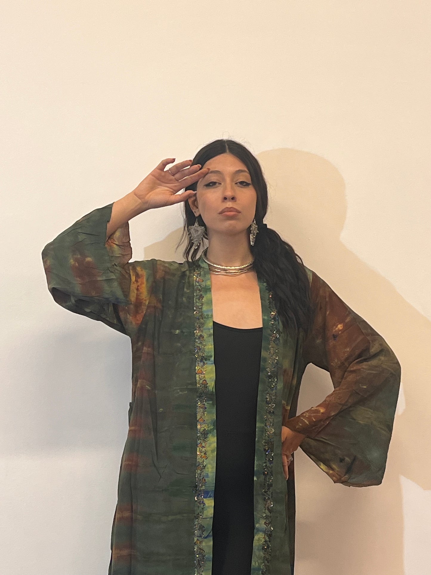 Kimono in misto seta