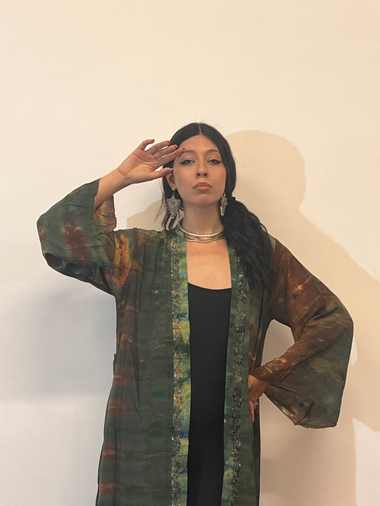 Kimono in misto seta